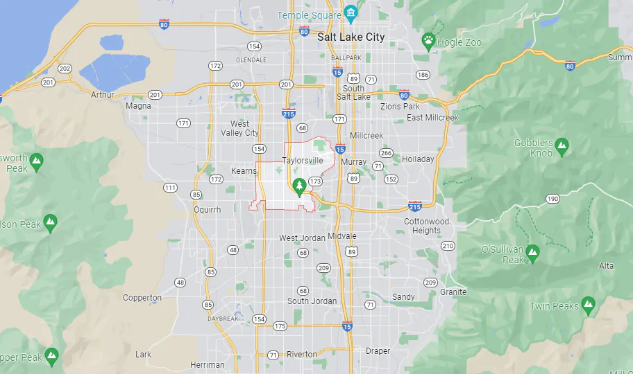 Taylorsville Map West Jordan Organizing and Cleaning Services