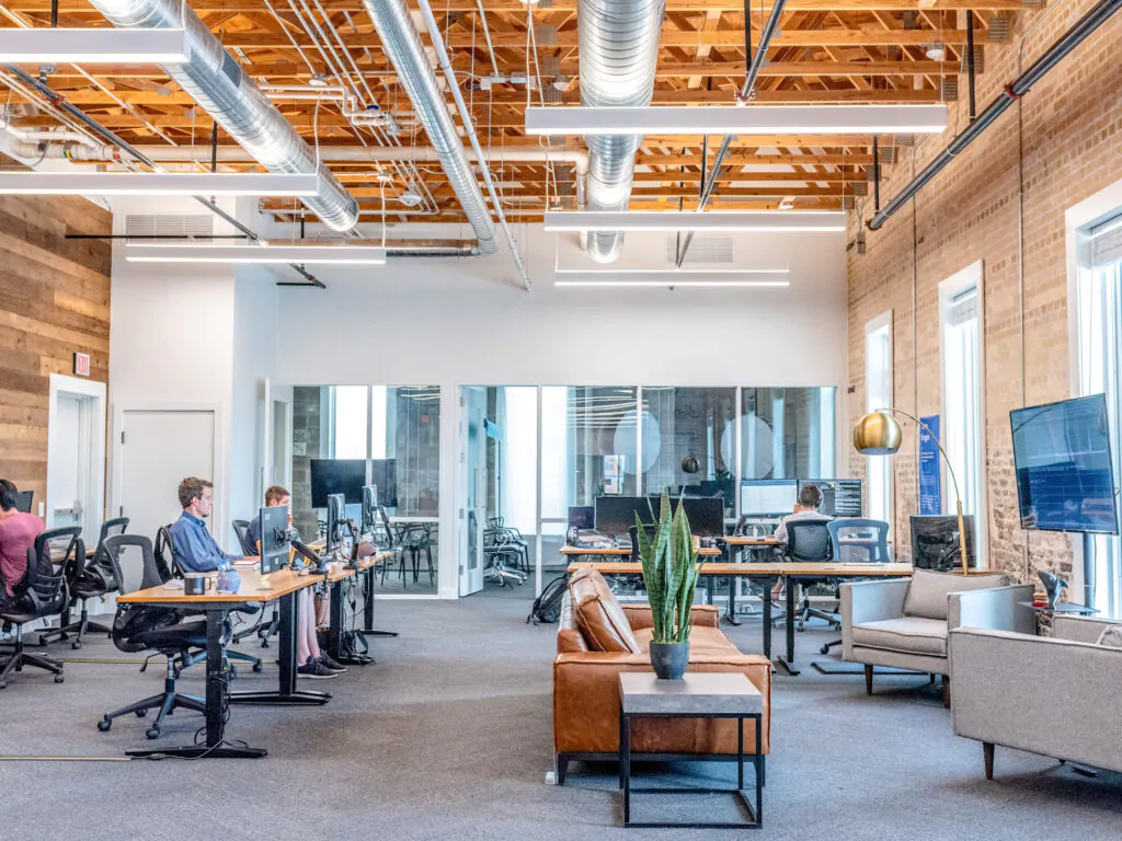 a clean office after professional cleaning services
